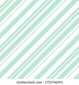 Green diagonal striped seamless pattern background suitable for fashion textiles, graphics