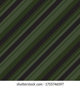 Green diagonal striped seamless pattern background suitable for fashion textiles, graphics
