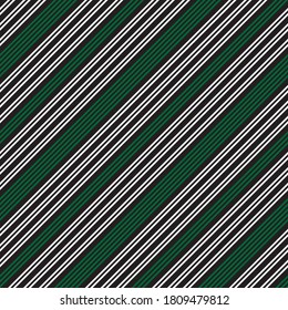 Green diagonal striped seamless pattern background suitable for fashion textiles, graphics
