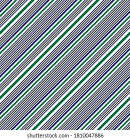Green diagonal striped seamless pattern background suitable for fashion textiles, graphics