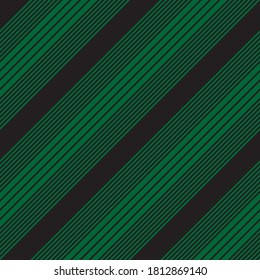 Green diagonal striped seamless pattern background suitable for fashion textiles, graphics