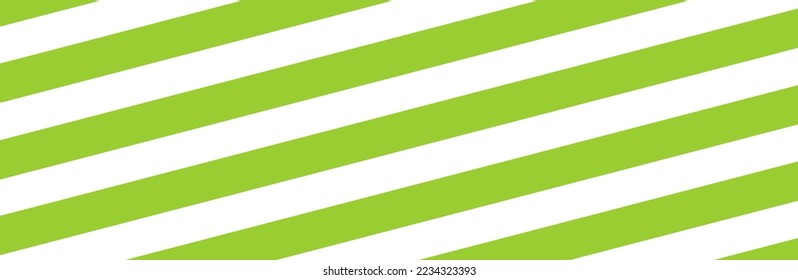 Green diagonal stripes on white background. Straight lines pattern for backdrop and wallpaper template. Realistic lines with repeat stripes texture. Simple geometric background, vector illustration