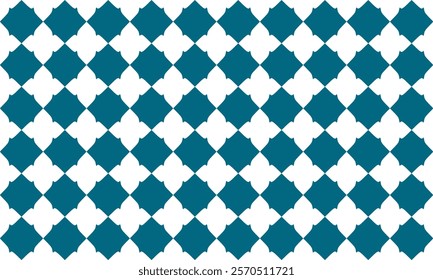 green Diamond repeat pattern, replete image, on isolated white background design for fabric printing