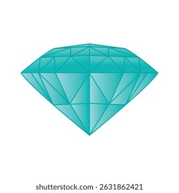 Grünes diamantenförmiges Design Logo, Vektorgrafik