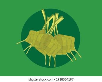 
green diamond wallpaper background vector food at the time of fasting, Ramadan and Eid made from rice