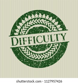Green Difficulty distress rubber grunge texture seal