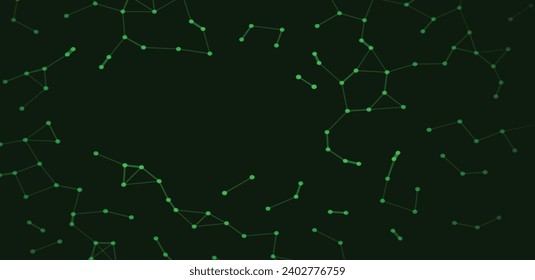 Green digital background and black wallpaper