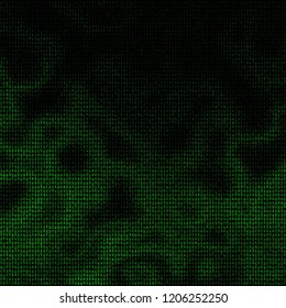Green digital background. Matrix numbers. Abstract tech background.