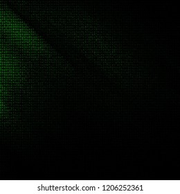 Green digital background. Matrix numbers. Abstract tech background.