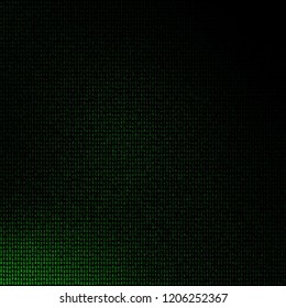 Green digital background. Matrix numbers. Abstract tech background.