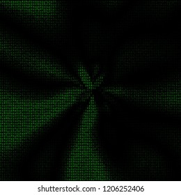 Green digital background. Matrix numbers. Abstract tech background.