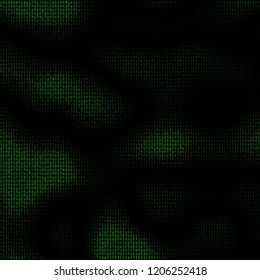 Green digital background. Matrix numbers. Abstract tech background.