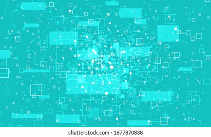 Green digital background. Pop art retro vector illustration vintage kitsch 50s 60s style