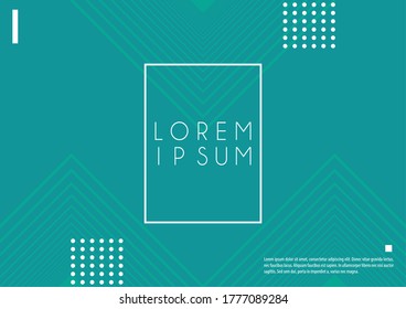 green digital cover abstract background vector illustration design
