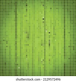 green digital mosaic pattern tiles abstract background effect vector 
