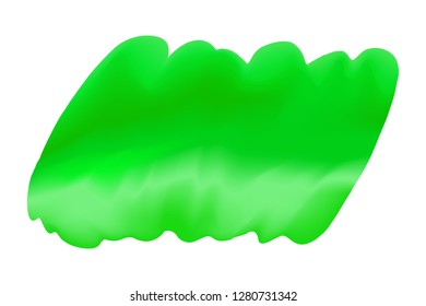 green digital paint brushs in concept hand drawn style water color texture on white background, art water color green painting splash soft, watercolor splashing green artistic for frame banner artwork
