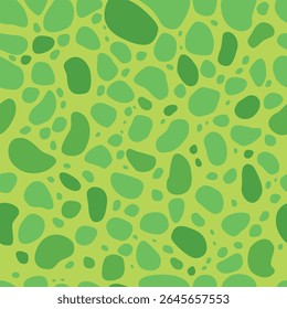 Green dinosaur skin seamless pattern, background for prints and designs. Vector illustration