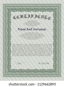 Green Diploma. Customizable, Easy to edit and change colors. Printer friendly. Good design. 