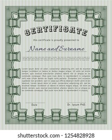 Green Diploma. Customizable, Easy to edit and change colors. With quality background. Lovely design. 