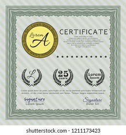 Green Diploma template. Customizable, Easy to edit and change colors. With quality background. Elegant design. 