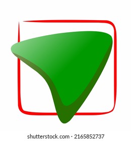 green direction sign symbol vector