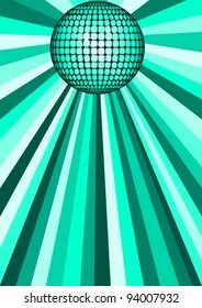 Green disco ball