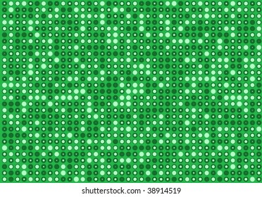 Green disco lights