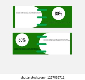 Green Discount Voucher template, Vector, illustration. Card template. Green 