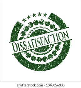 Green Dissatisfaction distressed with rubber seal texture