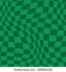 Green distorted checkerboard artwork background design vector eps 10