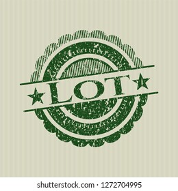 Green Lot distress rubber seal
