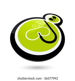 grünes Tauchzeichen