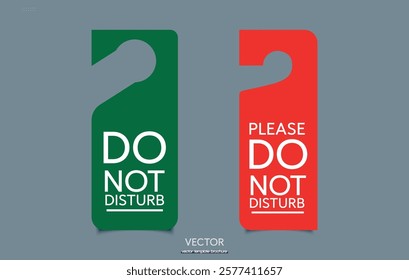 Green Do Not Disturb Tag Icon Flat illustration of green Do Not Disturb Tag Vector Icon for web design. Vector sing