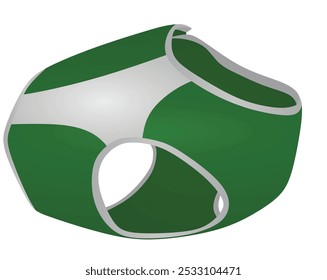 Traje de perro verde. Ilustración vectorial