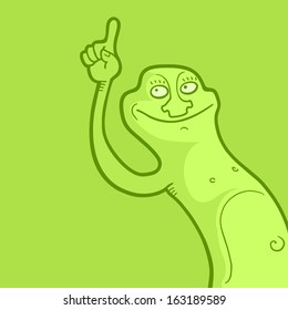Green doll