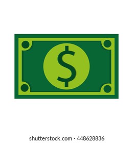 green dollar bill icon