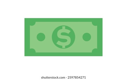 Green dollar bill paper design.

