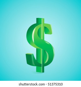 Green Dollar Sign Vector Icon Stock Vector (Royalty Free) 51375310 ...