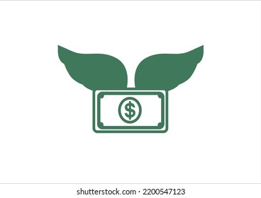 green dollar vectorhand drawn design