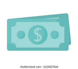 green dollars design over white