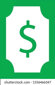 Green Doller Sign Graphic Vector