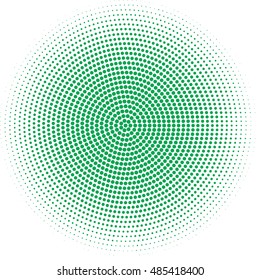 green dot abstract background