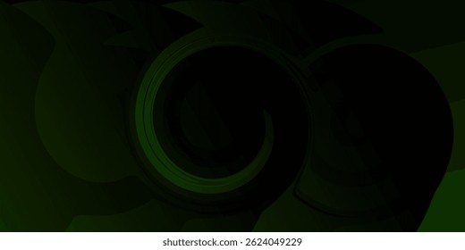 Punto verde y fondo abstracto negro