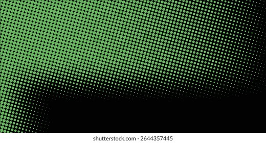Green dot and black abstract background vector
