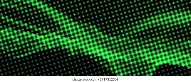 Punto verde y fondo abstracto negro. eps 10