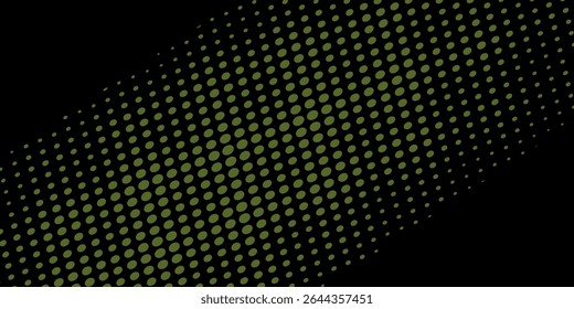 Punto verde y fondo de espacio negro moderno

