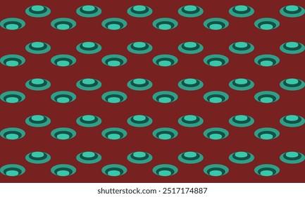 Punto verde sobre fondo rojo con círculos, patrón de círculo, repetir, patrón repleto, diseño de patrón sin fin para la impresión de la tela, relación del patrón, tablero de ajedrez 