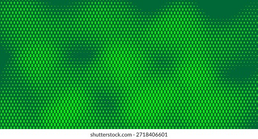 Ilustración vectorial de fondo de puntos verdes. Fondo de textura de gradiente de patrón de color verde amarillo semitono de puntos. 