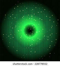 Green Dots circle background vector