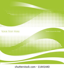 Green dots ecological background